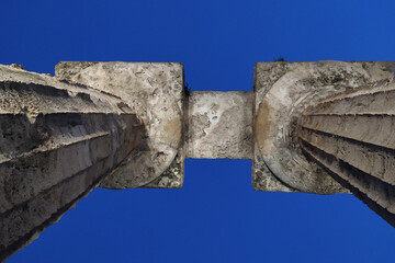 old temple column