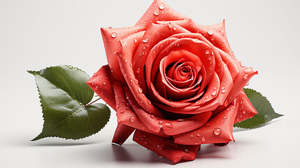 red rose photo generative ai