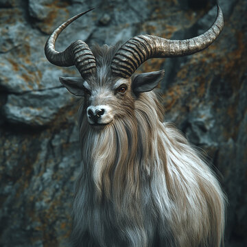 3d rendered photos of markhoor