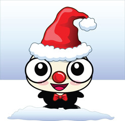 santa claus with christmas tree