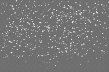 Vector heavy snowfall, snowflakes of different shapes and sizes. Snowflakes, snow background. beauty of showfall