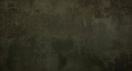 Fototapeta premium Matte green texture or background with stains, waves and grain elements. Image with place for text. Template for design 