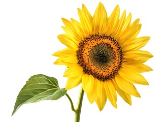 Fototapeta premium sunflower isolated on white background