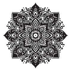 Big vector set of round patterns. Collection of geometrical mandalas. Boho ornament 