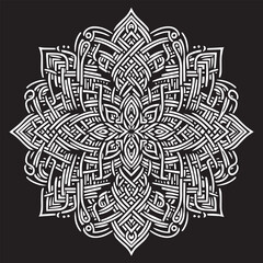 Big vector set of round patterns. Collection of geometrical mandalas. Boho ornament 