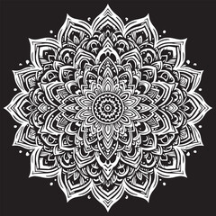 Big vector set of round patterns. Collection of geometrical mandalas. Boho ornament 