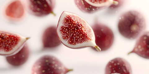 Figs Floating in the Air | Fresh and Vibrant Fruit in a Surreal Culinary Display