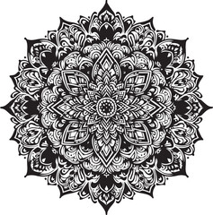 Big vector set of round patterns. Collection of geometrical mandalas. Boho ornament 