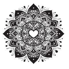 Big vector set of round patterns. Collection of geometrical mandalas. Boho ornament 