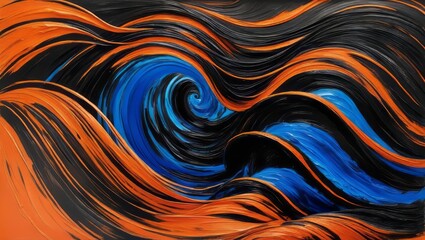 abstract orange background with waves