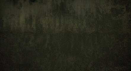 Obraz premium black dark jade emerald green grunge background old painted concrete wall plaster close up rough dirty grainy broken damaged distressed abandoned cracked or spooky scary horror concept design 