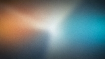 A soft and warm 4K gradient background with a blend of orange, blue, and white, complemented by a subtle grainy texture. Perfect for calming wallpapers, banners, and modern backdrops