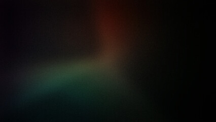 Obraz premium A dark, moody 4K gradient background with subtle transitions of deep green, black, and muted red hues. Perfect for creating mysterious and atmospheric designs