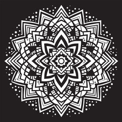 Mandala vector with intricate star designssdafe .eps