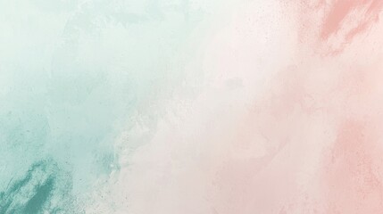Fototapeta premium This abstract background features a soft color gradient, blending from pastel pink to light blue, creating a dreamy and ethereal effect. The subtle texture adds depth and dimension