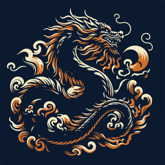 vector Dragon arts