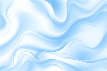 Abstract light blue wavy geometry background white background