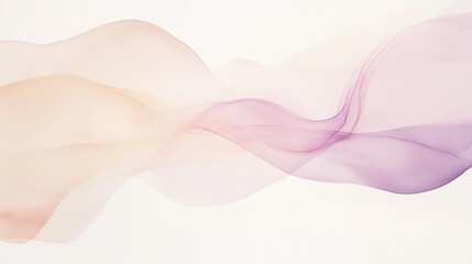 Abstract pastel color wave is flowing on white background. It would be perfect for background, wallpaper, backdrop, etc