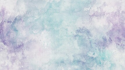 Abstract watercolor background with a textured, artistic design in blended shades of purple, blue, and green. This versatile background would be perfect for a variety of projects