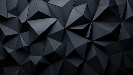 A visually striking image of a dark textured wall featuring a 3D geometric pattern.