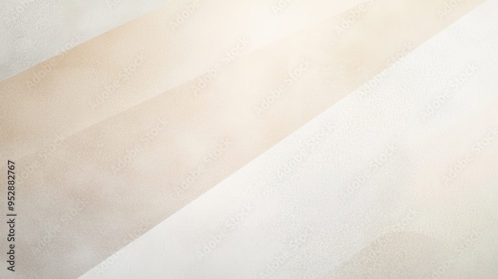 Poster background featuring diagonal lines in beige and white hues, creating a minimalist and abstract comp