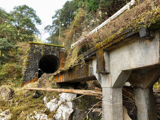 高知県馬路村　魚梁瀬森林鉄道　五味隧道