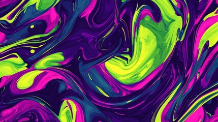 Abstract background with neon colors swirling and mixing, creating artistic textures and patterns, perfect for creative projects