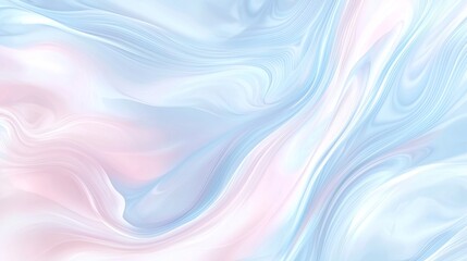 Obraz premium Mesmerizing pastel pink and blue fluid art painting with organic pattern, elegant and modern, perfect for luxury design projects. Ideal for backgrounds, wallpapers, invitations