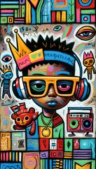 Obraz premium Vibraciones Urbanas: Ritmo y Arte