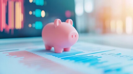 Digital financial planner showing income vs expenses graph, data visualization, financial clarity