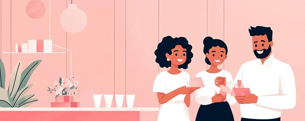 Family aligning their payday budget with upcoming life events like weddings or graduations, event planning, financial foresight