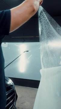 The film shows the application of ppf foil on the interior and body elements. Additional work in the detailing studio with ppf wrapping and ceramic coating.
