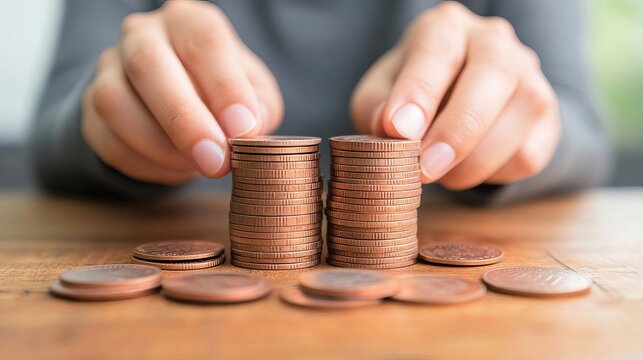 Person setting a weekly cash allowance for discretionary spending, spending control, budget discipline