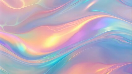Obraz premium Hologram Texture. Pearlescent Background. Purple Soft Surface. Bright Paper. Neon Gasoline Backdrop. Rainbow Fluid. Iridescent Gradient. Pop Concept. Blue Hologram Texture