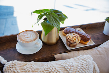 Pastries and Donuts in Coffee Shop