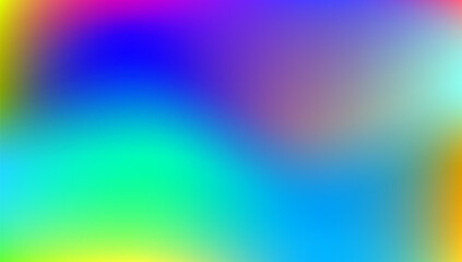 Holographic Texture. Pop Vector. Blue Metal Gradient. Hologram Gradient. Plastic Paper. Metalic Cover. Neon Futuristic Template. Pearlescent Background. Pink Holographic Texture