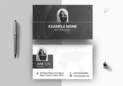 Black & White Business Card