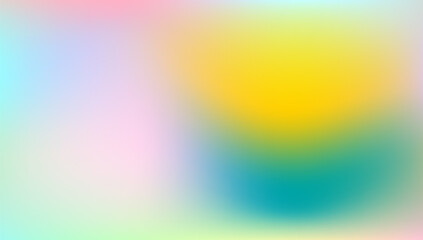 Obraz premium Holographic Texture. Iridescent Gradient. Vibrant Flyer. Kawaii Paper. Retro Creative Template. Pop Surface. Hologram Gradient. Violet Neon Background. Blue Holographic Texture