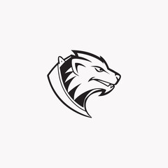Majestic Lion Head in Vector Logo Style - Bold and Iconic Design