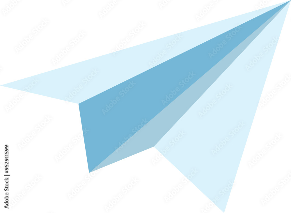 Poster paper aircraft symbol. flying origami plane icon