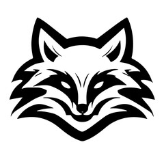 Black and White Racoon SVG
