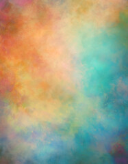 A vibrant pastel impressionist background depicting soft swirls of color, designed to evoke calm and creativity in artistic spaces