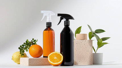 a collection of natural, non-toxic cleaning products