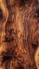 Naklejka premium High-resolution photo of natural wood grain texture in warm brown tones, ideal for backgrounds, design projects, and artistic compositions.