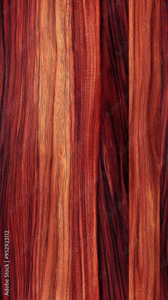 Canvas Prints Close-up of rich, vibrant wood texture featuring natural red and brown hues creating a beautifully detailed, organic pattern.