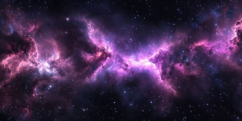 Fototapeta premium Cosmic Nebula Starry Night Sky Galaxy Space Background