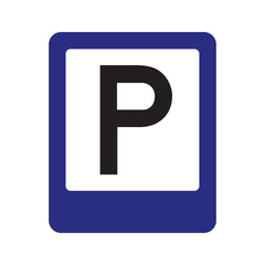 Vector Parking Zone Area Symbol Sign