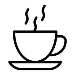 coffee break line icon