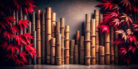 Obraz premium Abstract bamboo background