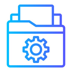 file management glyph icon